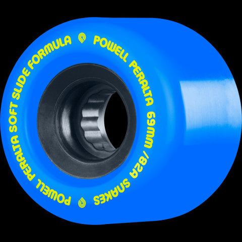 Powell Peralta Snakes Skateboard Wheels 69mm 82A 4pk Blue