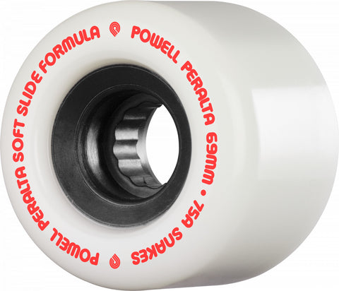 Powell Peralta Snakes Longboard Wheels 69mm 75a White