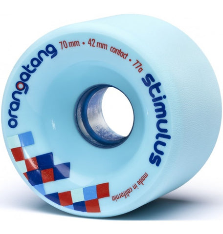 Orangatang Stimulus Longboard Wheels Blue 70mm 77a