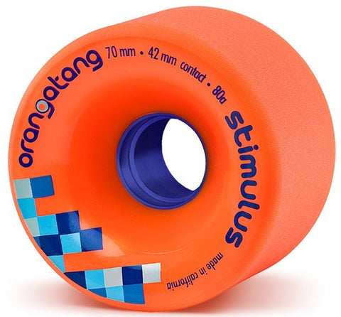 Orangatang Stimulus Longboard Wheels Orange 70mm 80a
