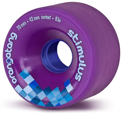 Orangatang Stimulus Longboard Wheels Purple 70mm 83a