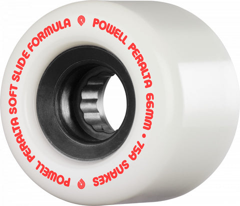 Powell Peralta Snakes Longboard Wheels 66mm 75a White