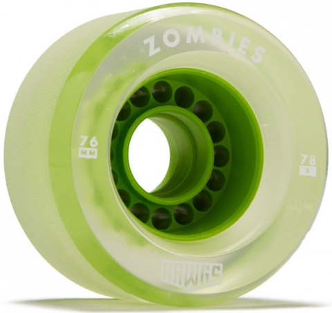 Zombie Hawgs 76mm 78a Green Core Longboard Wheels
